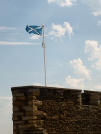 Flag at Blackness Castle